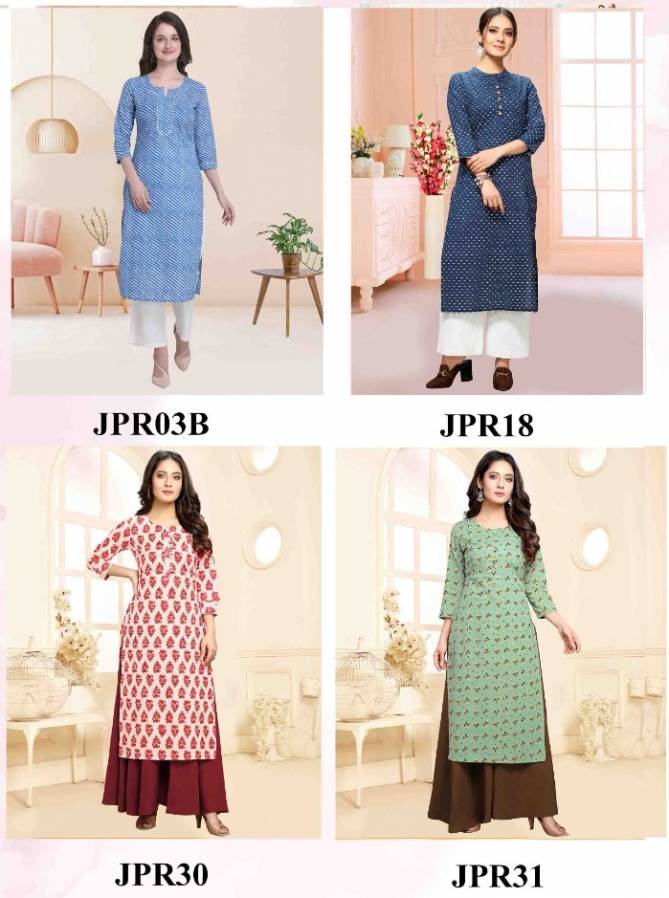 Rajnandini Print 4 Jaipuri Latest Fancy Designer Ethnic Wear Pure Cotton Printed Kurti Collection

